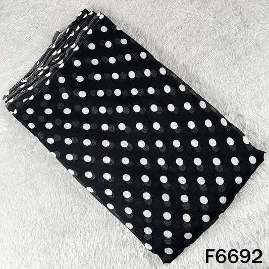 Polka Dot Organza Fabric - F6692