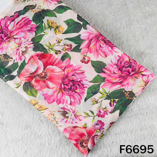 Printed Satin Silk Fabric - F6695