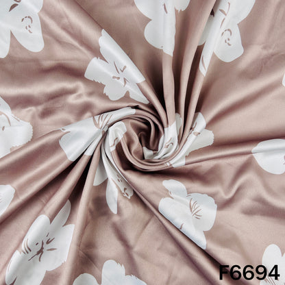 Printed Satin Silk Fabric - F6694