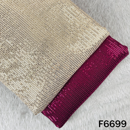 Sequins Lycra Net Fabric - F6699