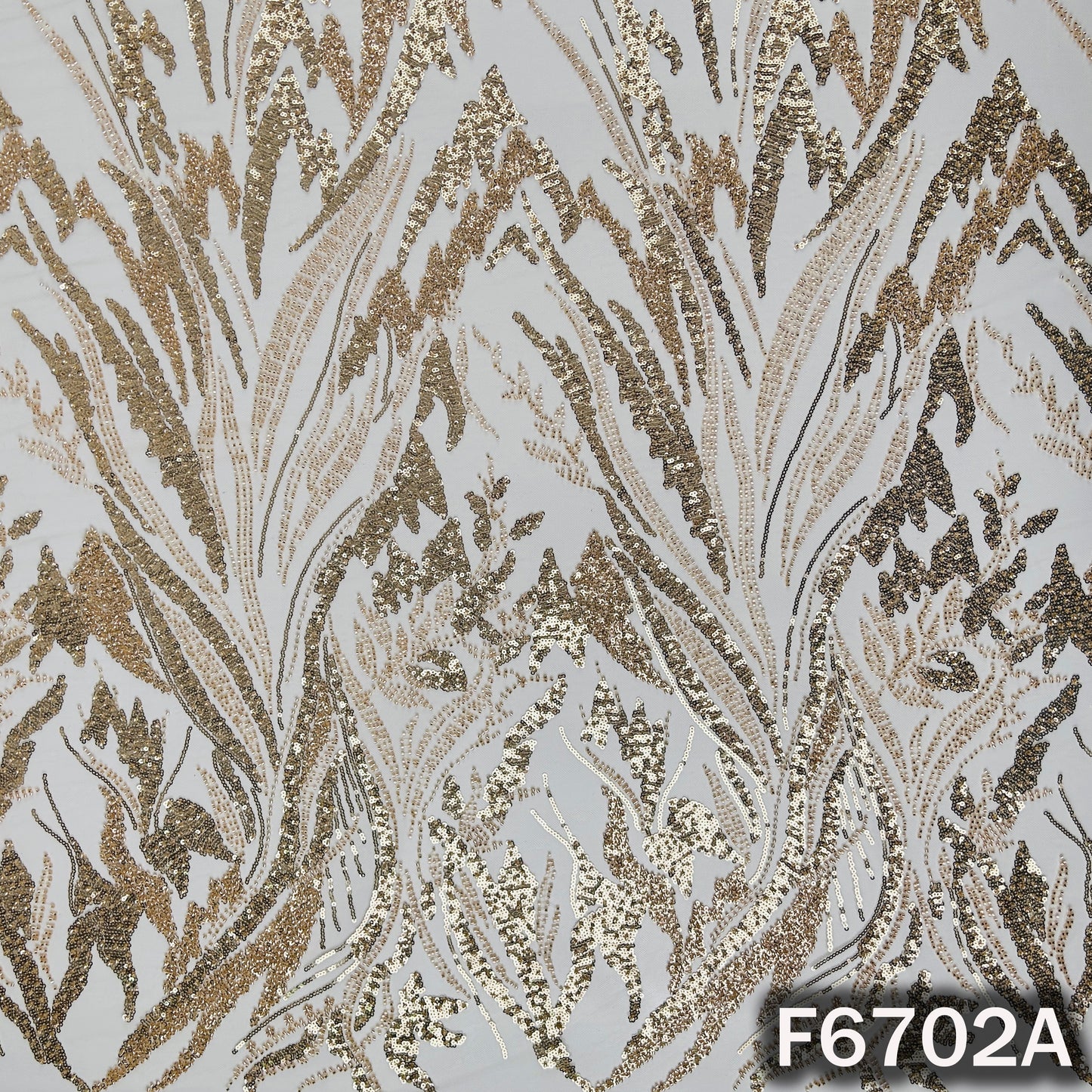 Cut Dana Embroidered Net Fabric - F6702