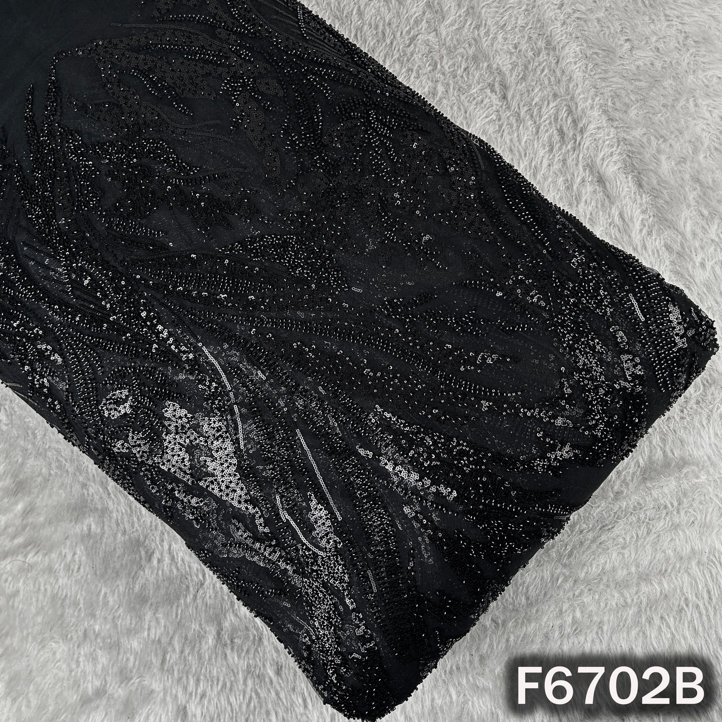 Cut Dana Embroidered Net Fabric - F6702