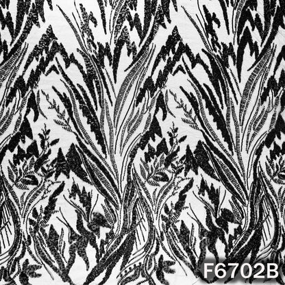 Cut Dana Embroidered Net Fabric - F6702
