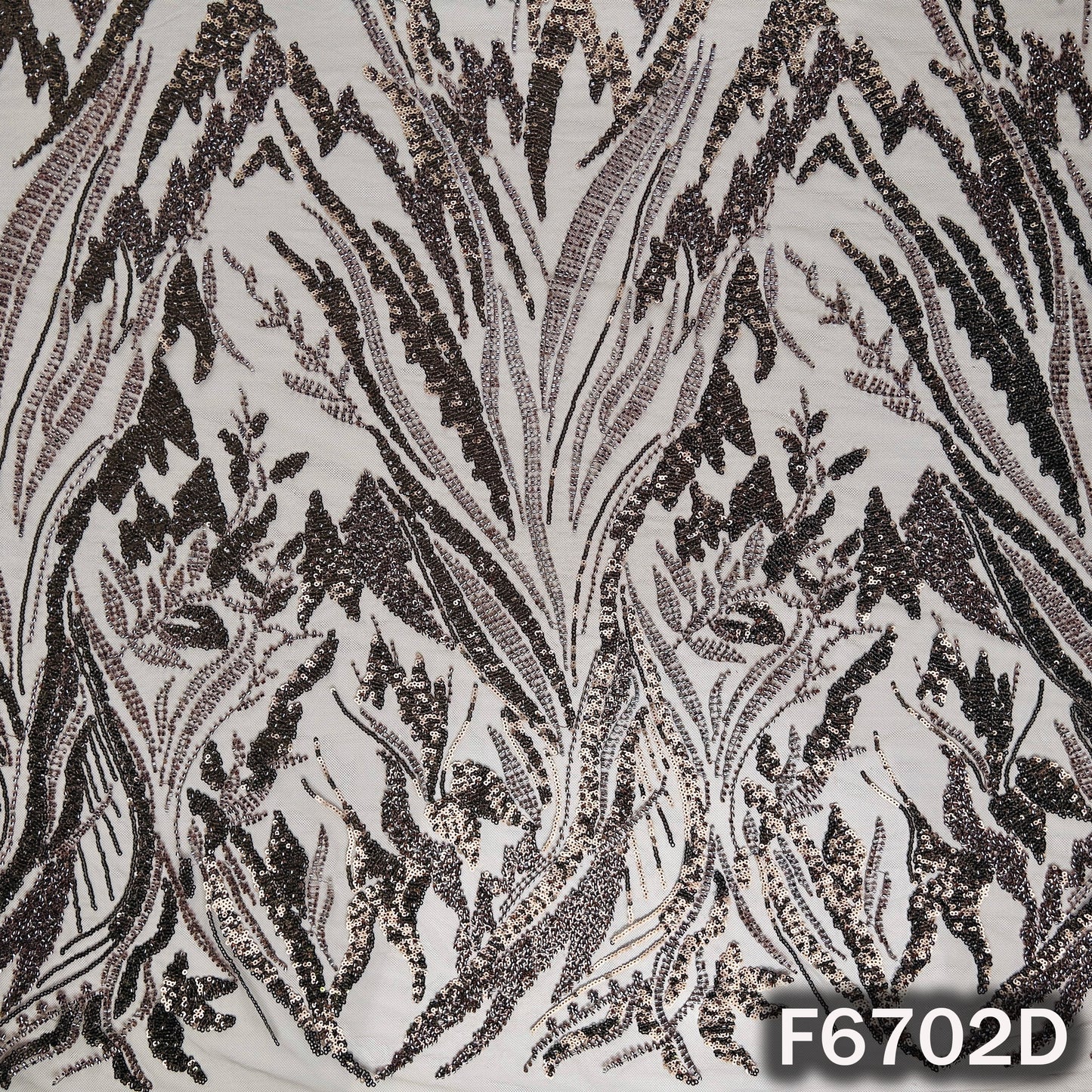 Cut Dana Embroidered Net Fabric - F6702