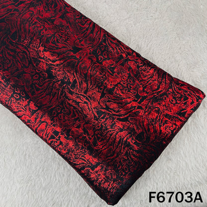 Foil Print Crepe Fabric - F6703