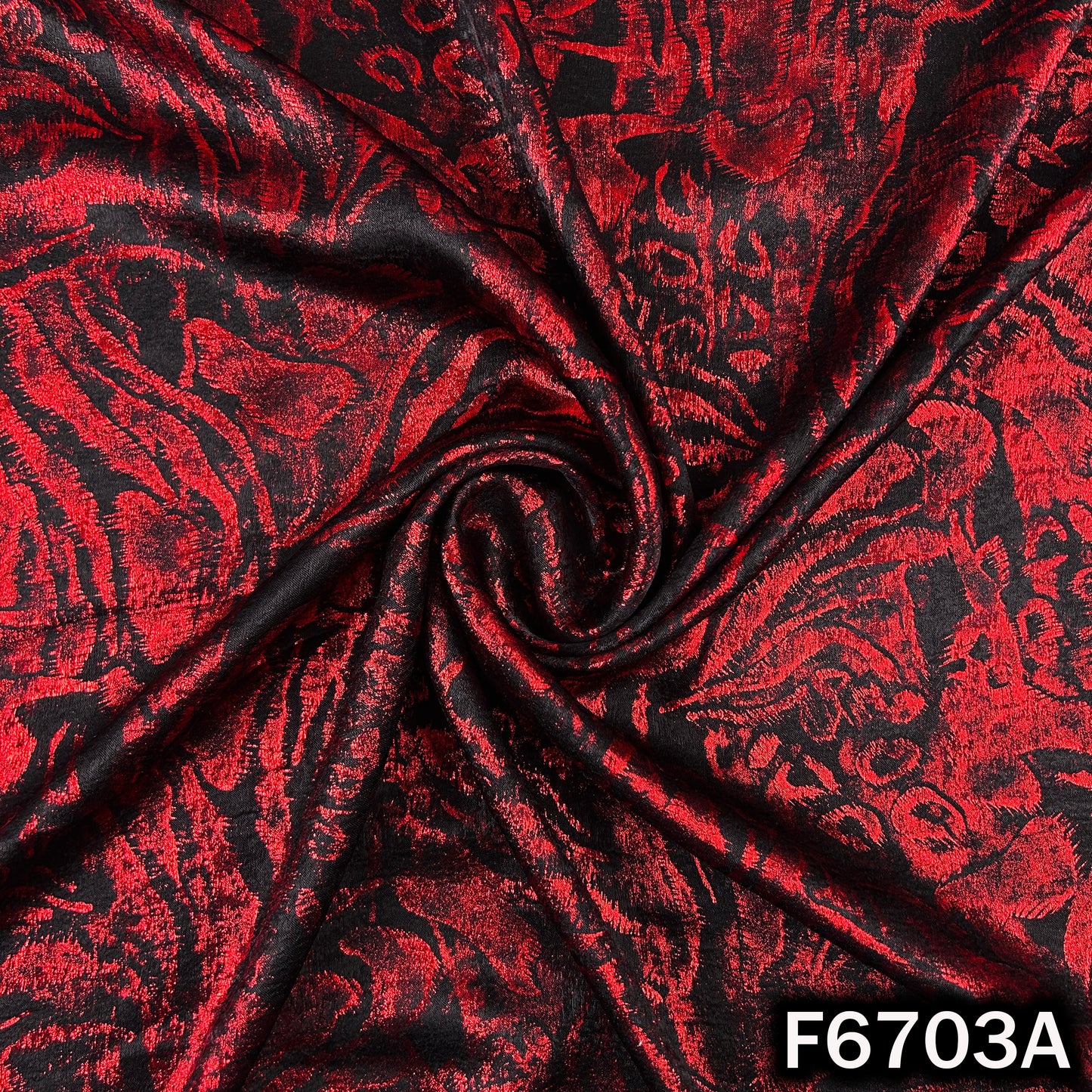 Foil Print Crepe Fabric - F6703