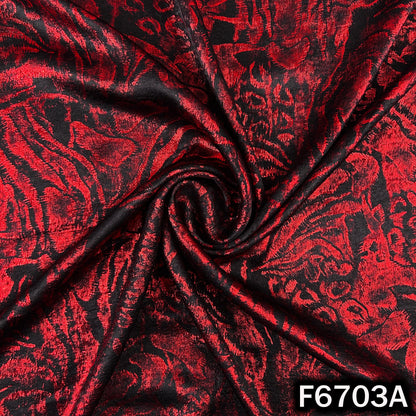 Foil Print Crepe Fabric - F6703