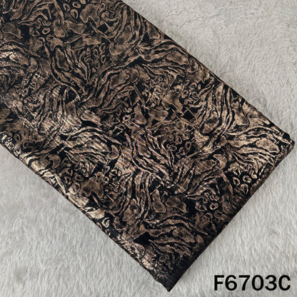 Foil Print Crepe Fabric - F6703