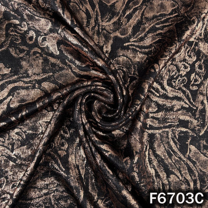 Foil Print Crepe Fabric - F6703