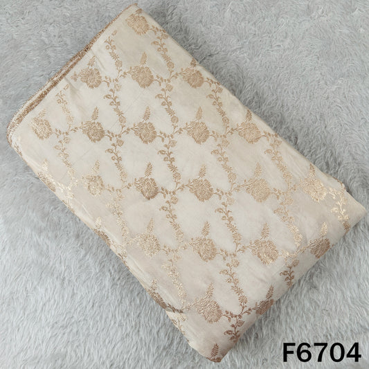 Dyeable Zari Shimmer Tissue Fabric - F6704