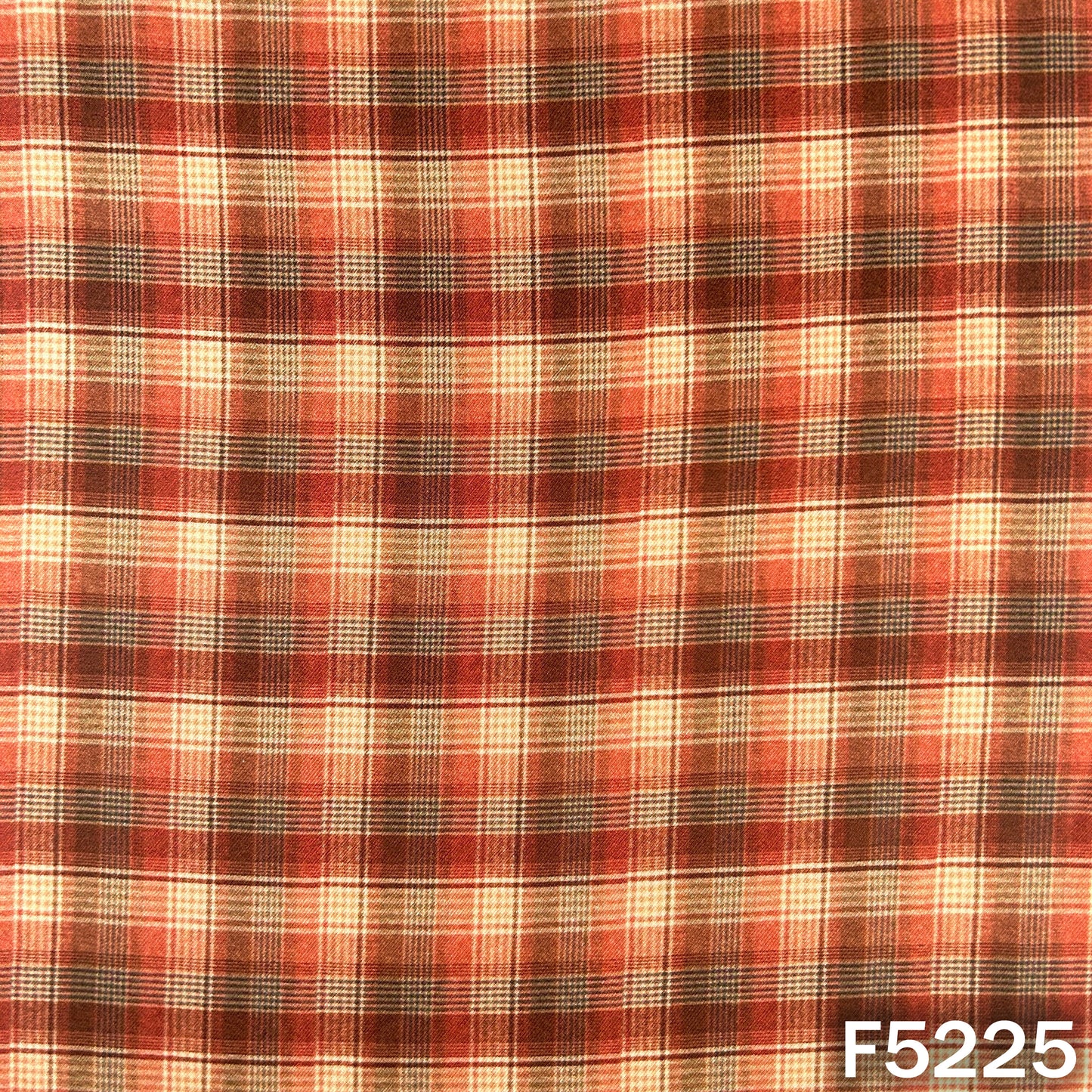 Check Print Spun Fabric - F5225