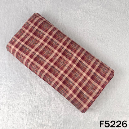 Check Print Spun Fabric - F5226