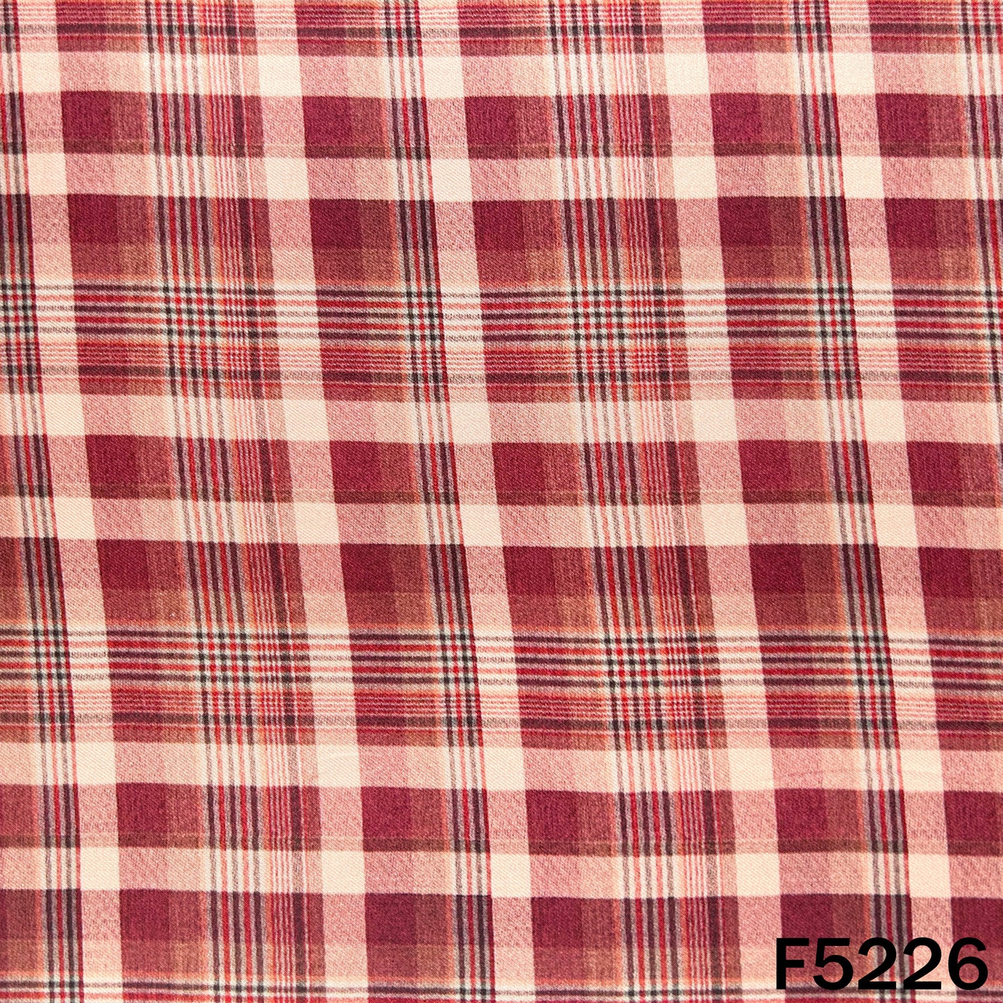 Check Print Spun Fabric - F5226