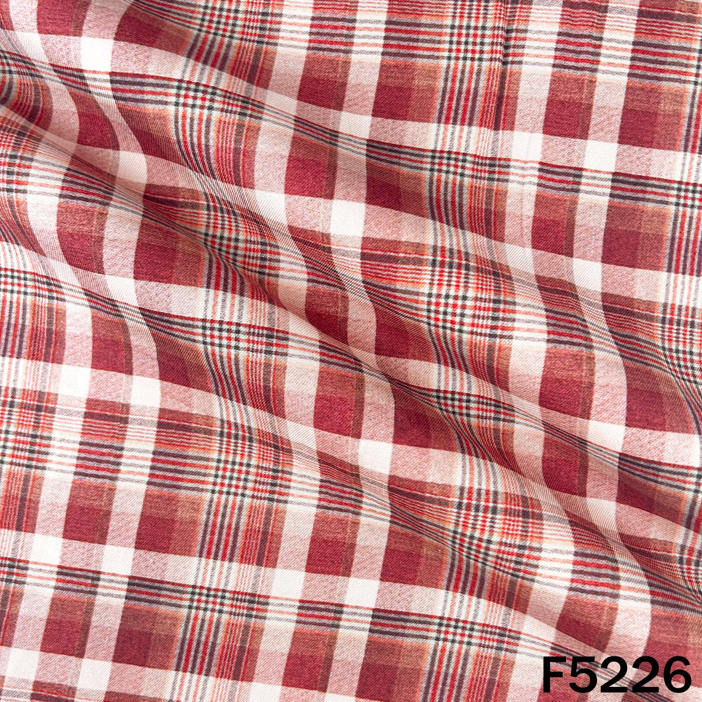 Check Print Spun Fabric - F5226