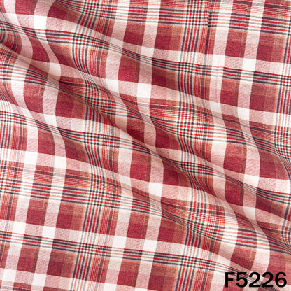 Check Print Spun Fabric - F5226