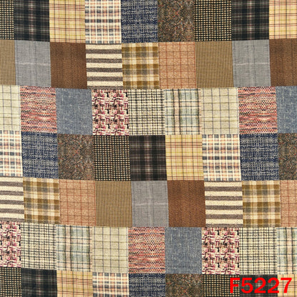 Check Print Spun Fabric - F5227