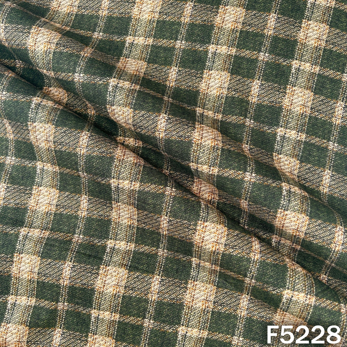 Check Print Spun Fabric - F5228