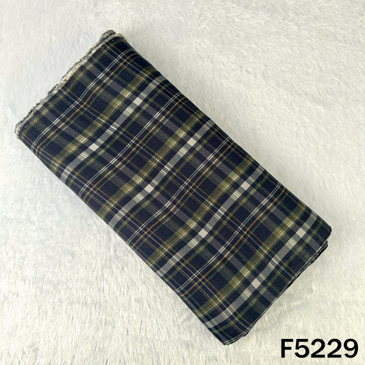 Check Print Spun Fabric - F5229