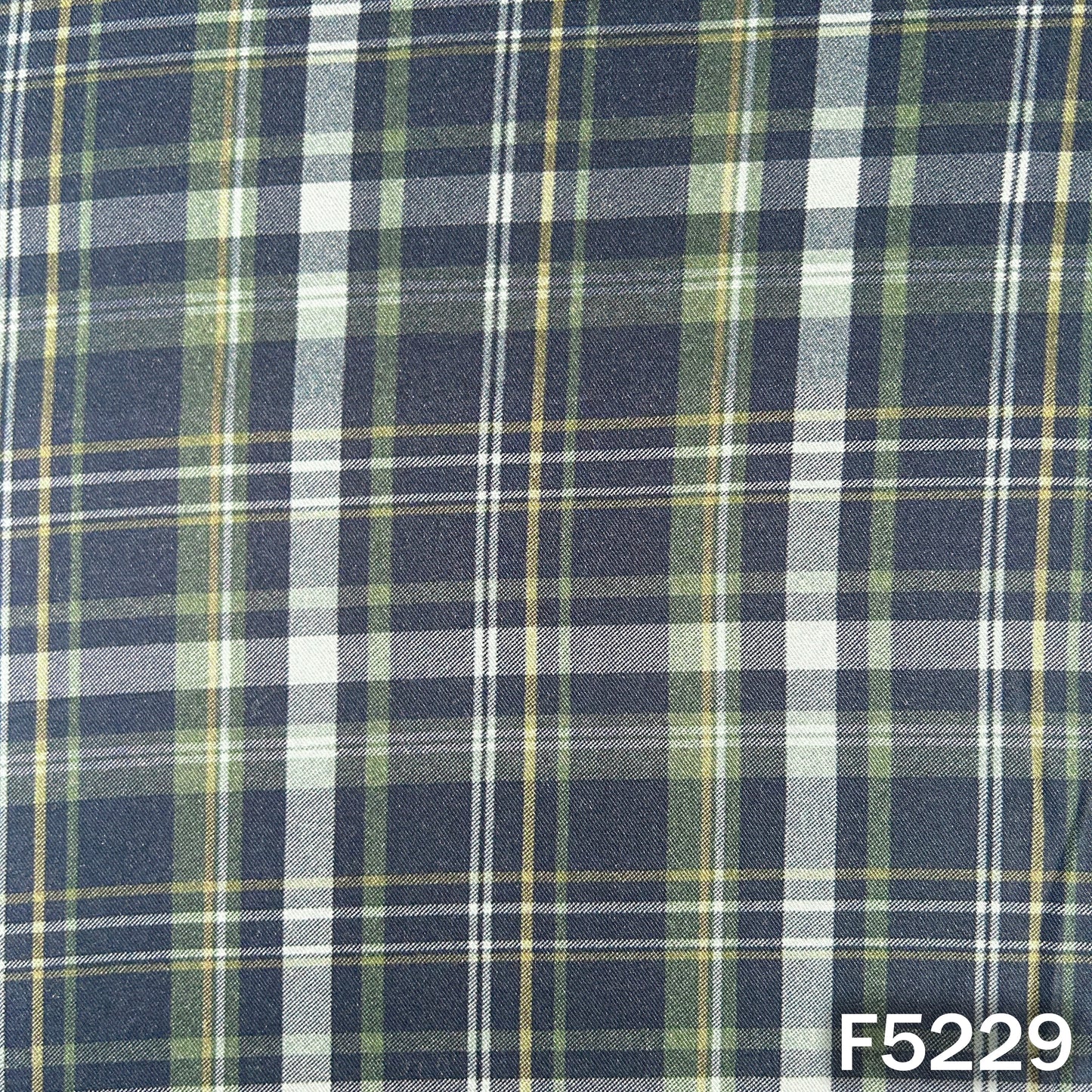 Check Print Spun Fabric - F5229