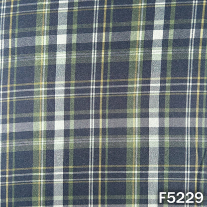 Check Print Spun Fabric - F5229