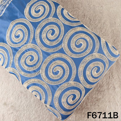 Crochet Work Denim Fabric - F6711