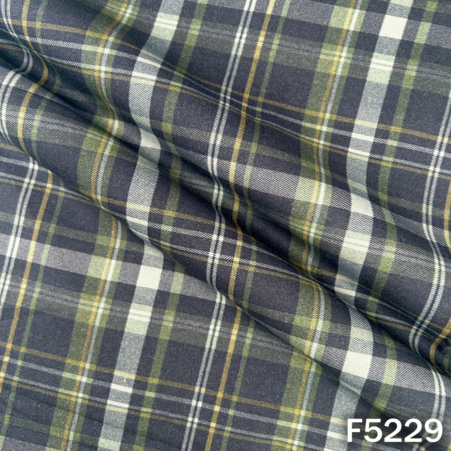 Check Print Spun Fabric - F5229