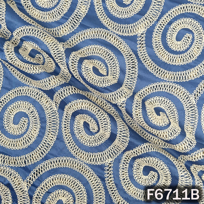 Crochet Work Denim Fabric - F6711