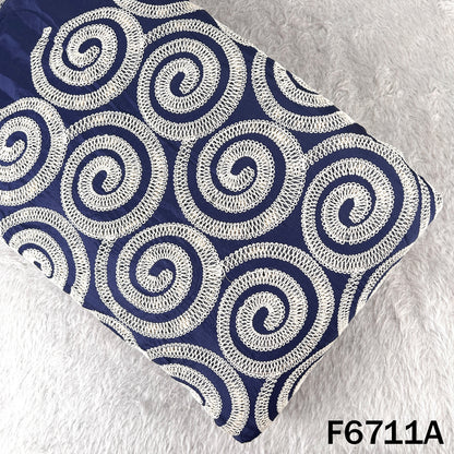 Crochet Work Denim Fabric - F6711