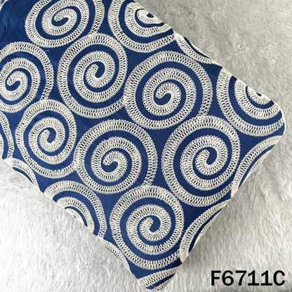 Crochet Work Denim Fabric - F6711