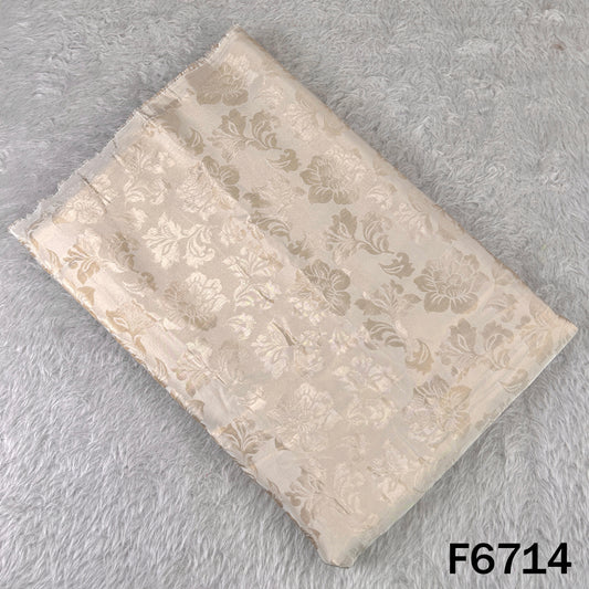 Dyeable Self Jacquard Shimmer Tissue Fabric - F6714