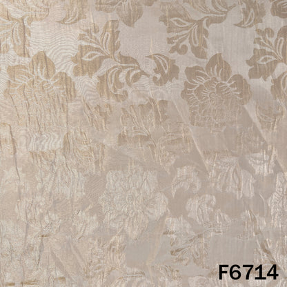 Dyeable Self Jacquard Shimmer Tissue Fabric - F6714