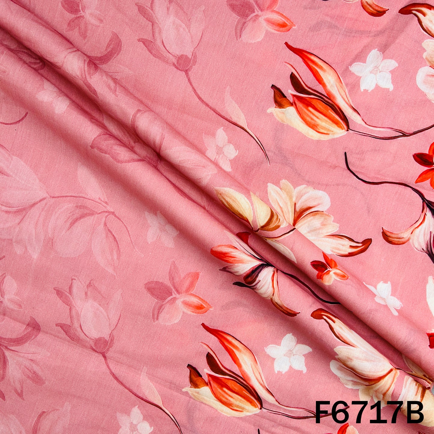 Digital Print Hakoba Cambric Cotton Fabric - F6717