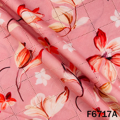 Digital Print Hakoba Cambric Cotton Fabric - F6717