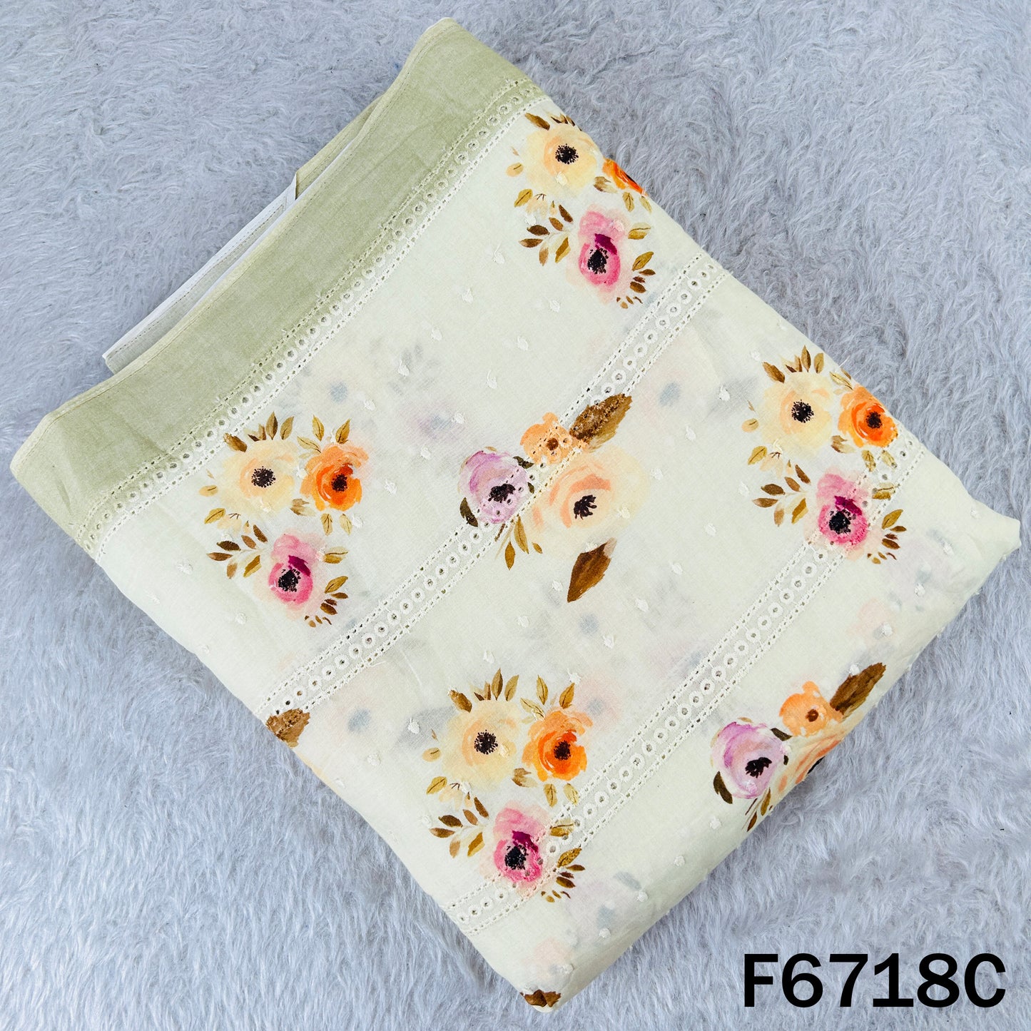 Digital Print Hakoba Cambric Cotton Fabric - F6718