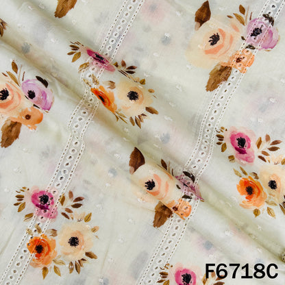 Digital Print Hakoba Cambric Cotton Fabric - F6718