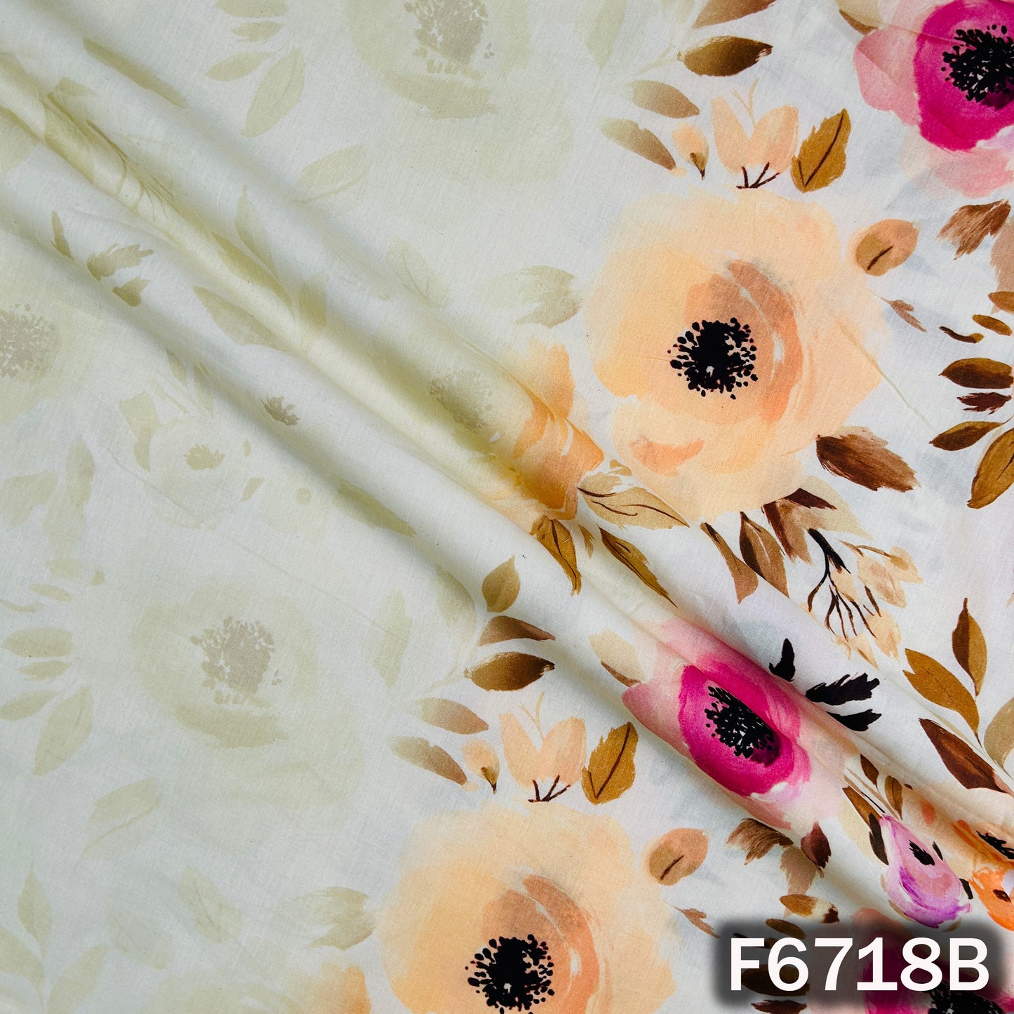 Digital Print Hakoba Cambric Cotton Fabric - F6718
