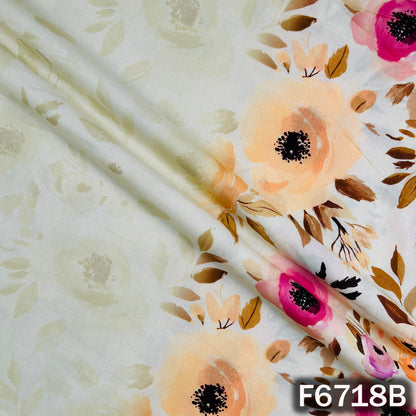 Digital Print Hakoba Cambric Cotton Fabric - F6718