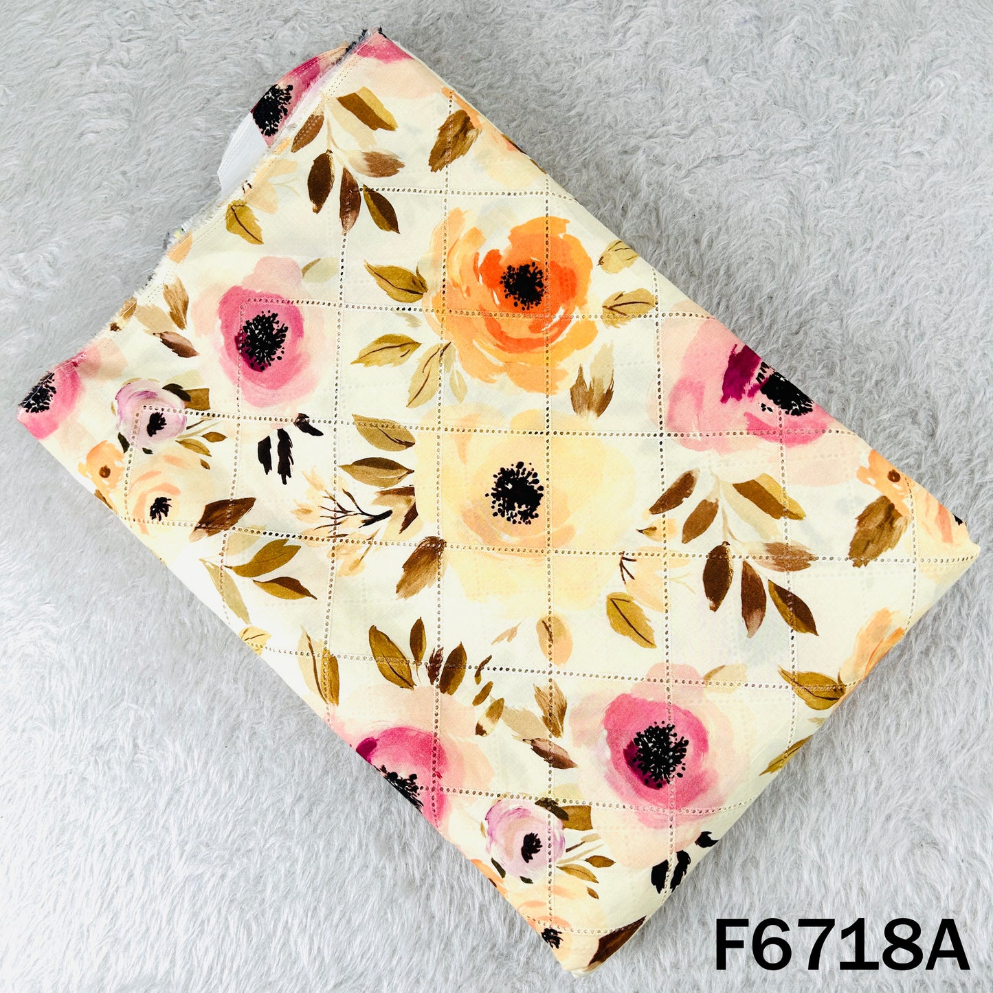 Digital Print Hakoba Cambric Cotton Fabric - F6718