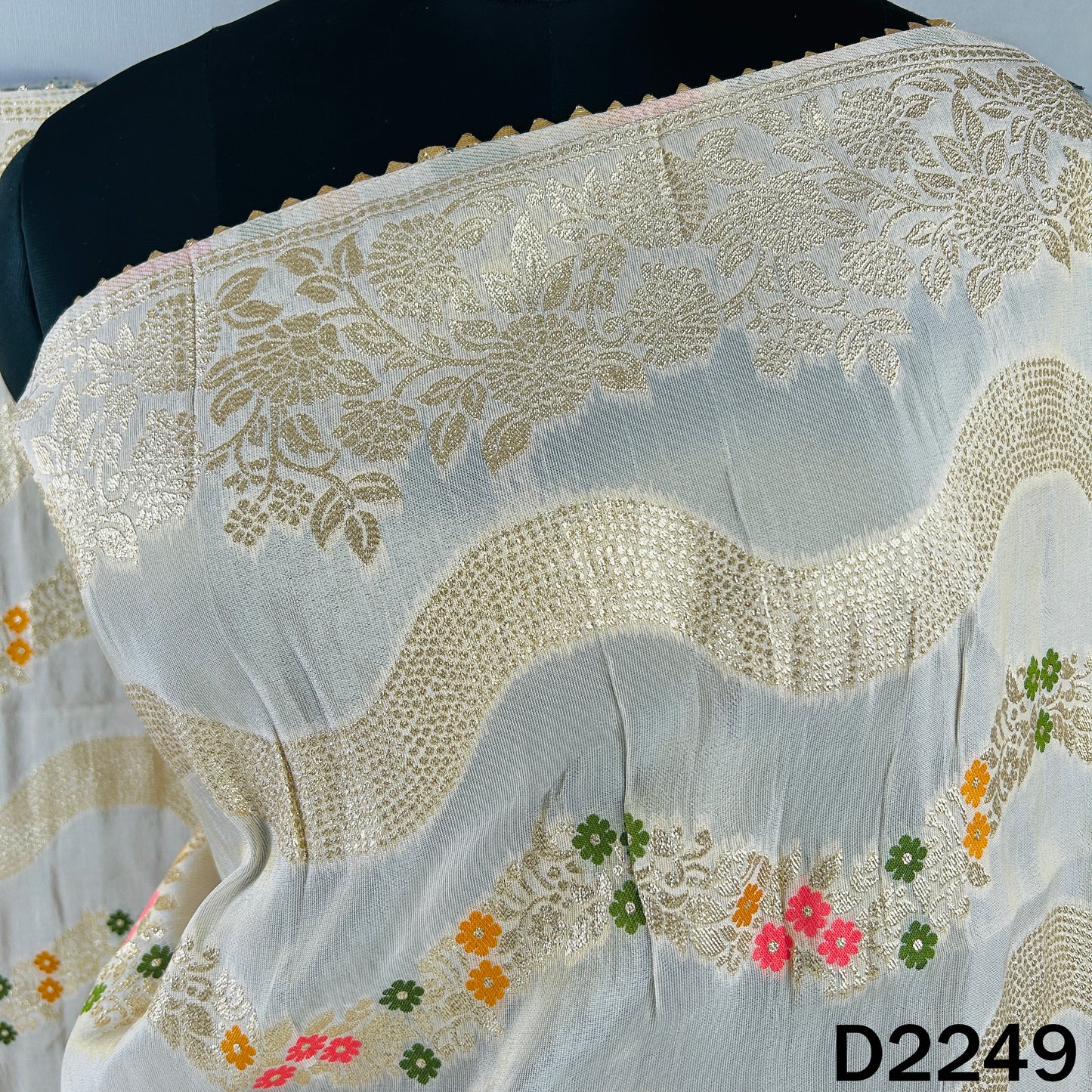 Dyeable Zari Work Shimmer Tissue Dupatta - D2249