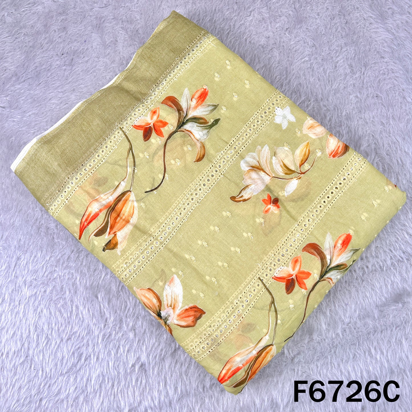 Digital Print Hakoba Cambric Cotton Fabric - F6726