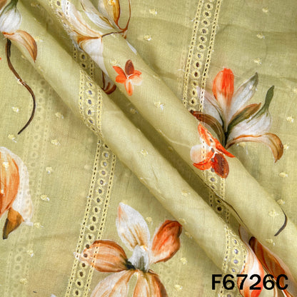 Digital Print Hakoba Cambric Cotton Fabric - F6726