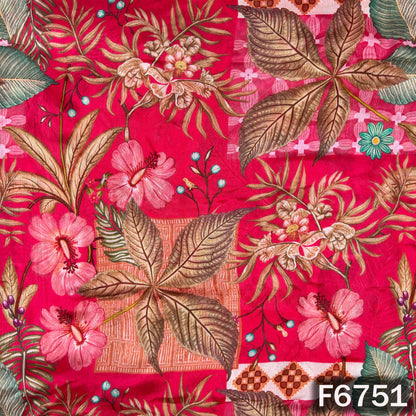 Digital Print Chinnon Chiffon Fabric - F6751