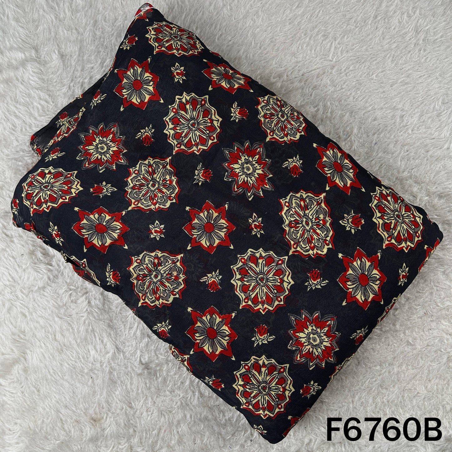 Digital Print Chinnon Chiffon Fabric - F6760