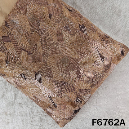 Cut Dana Sequins Embroidered Net Fabric - F6762