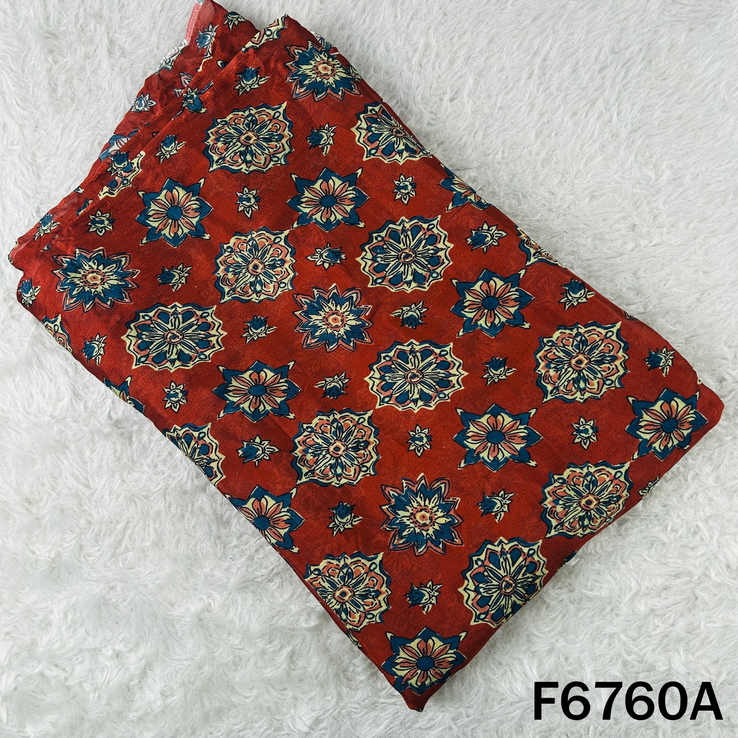Digital Print Chinnon Chiffon Fabric - F6760
