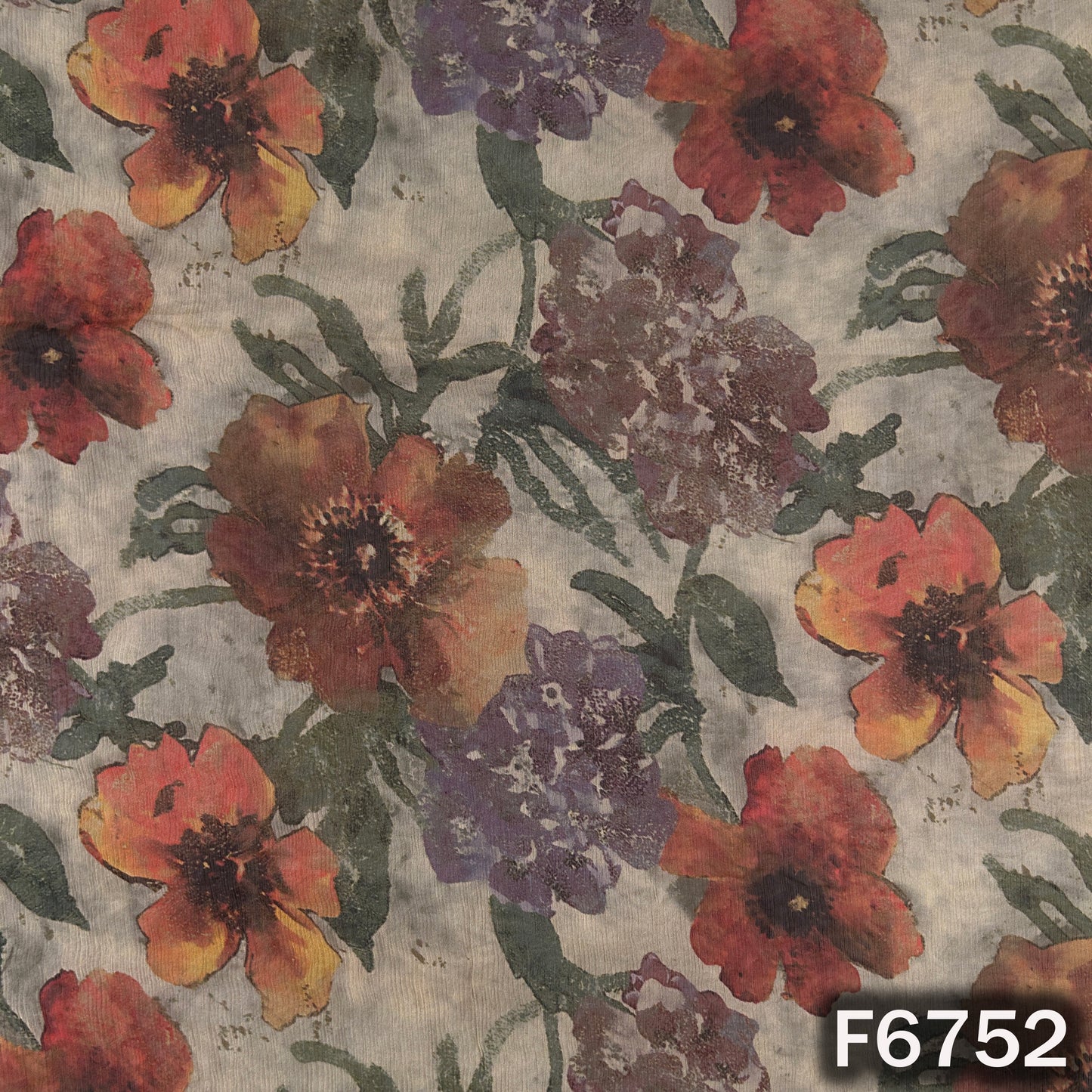 Digital Print Chiffon Fabric - F6752