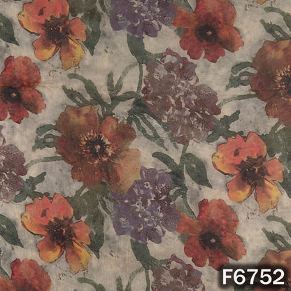 Digital Print Chiffon Fabric - F6752