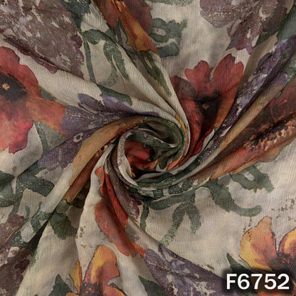 Digital Print Chiffon Fabric - F6752
