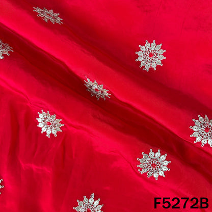 Zari Sequins Thread Work Viscose Crepe Fabric - F5272