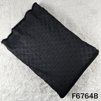 Thread Sequins Embroidered Dola Silk Fabric - F6764